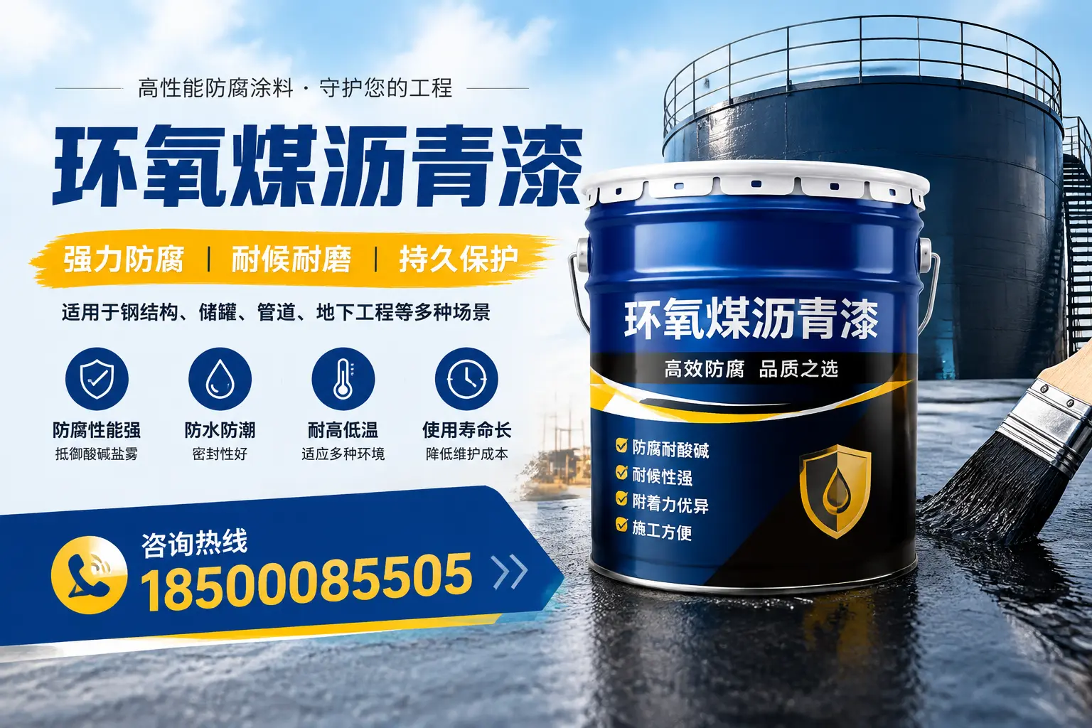 环氧煤沥青漆在工业中的应用,张家口企业的选择